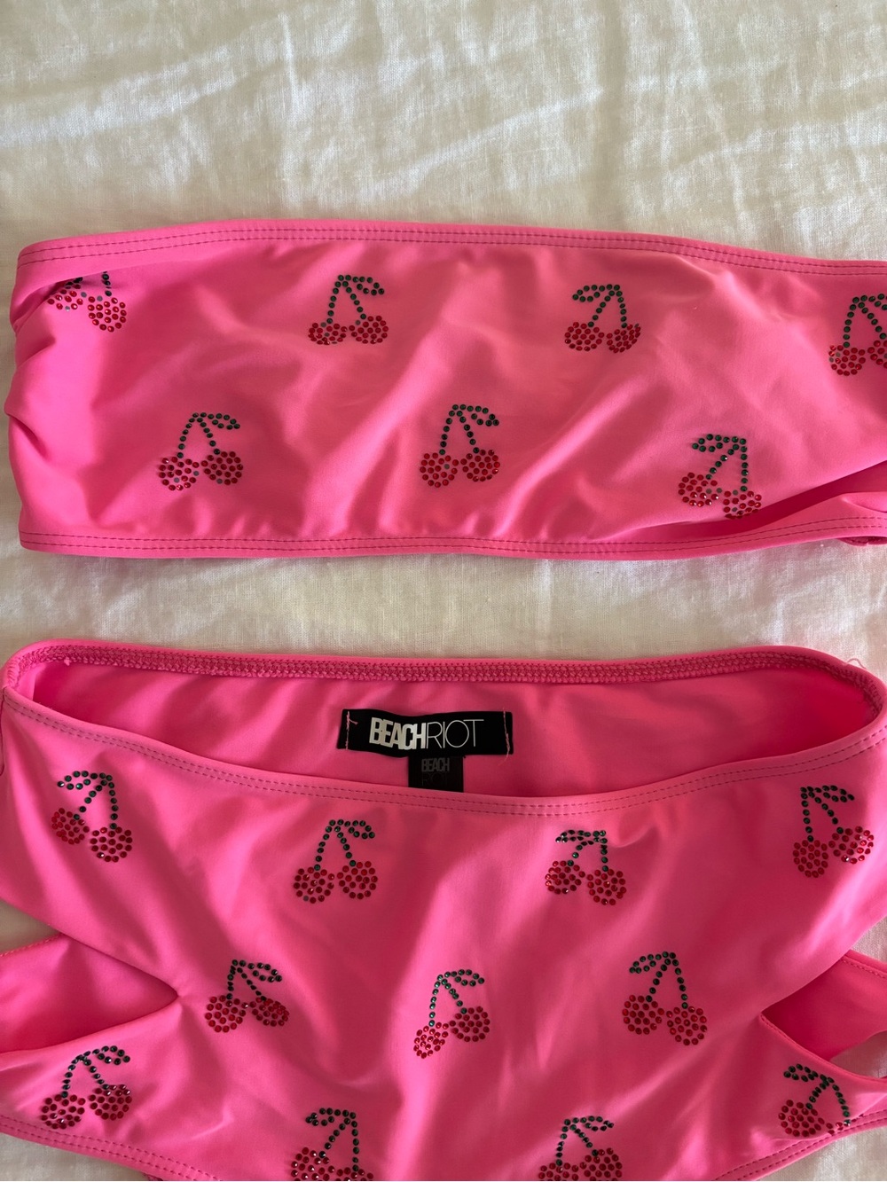 Beach Riot Cherry Bikini - Picture 2 of 2